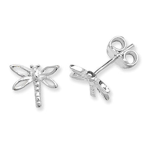 Sterling Silver Dragon Fly Pendant & Earrings Set SKU 0507005