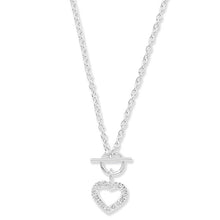 Load image into Gallery viewer, Sterling Silver Open CZ Heart Bracelet &amp; Necklace Set SKU 0502004
