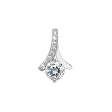 Load image into Gallery viewer, Sterling Silver Fancy CZ Pendant and Earring Set SKU 0501030

