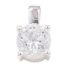 Load image into Gallery viewer, Sterling Silver Claw Set CZ Pendant and Earring Set SKU 0501006
