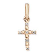 Load image into Gallery viewer, 9ct Gold CZ Cross SKU 1544016
